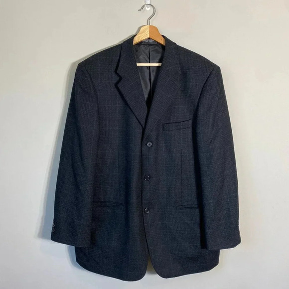 Palo Savino Wool Cashmere Sutton Sport Coat Dinner Jacket Blazer Men's 42R Gray - Picture 2 of 16